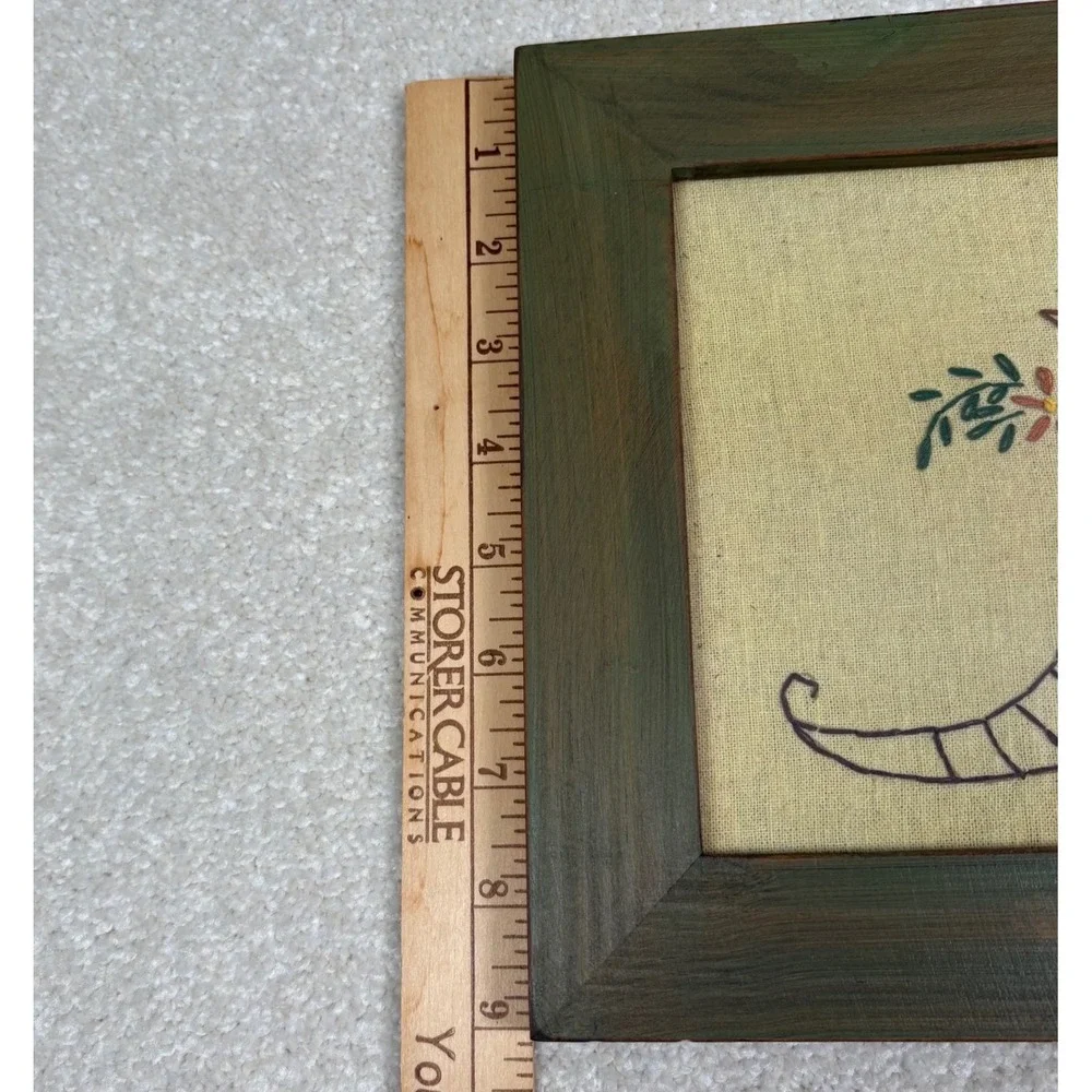 Handstitched Frame Wall Decor Give Us This Day Daily Bread Saying Religion Praye